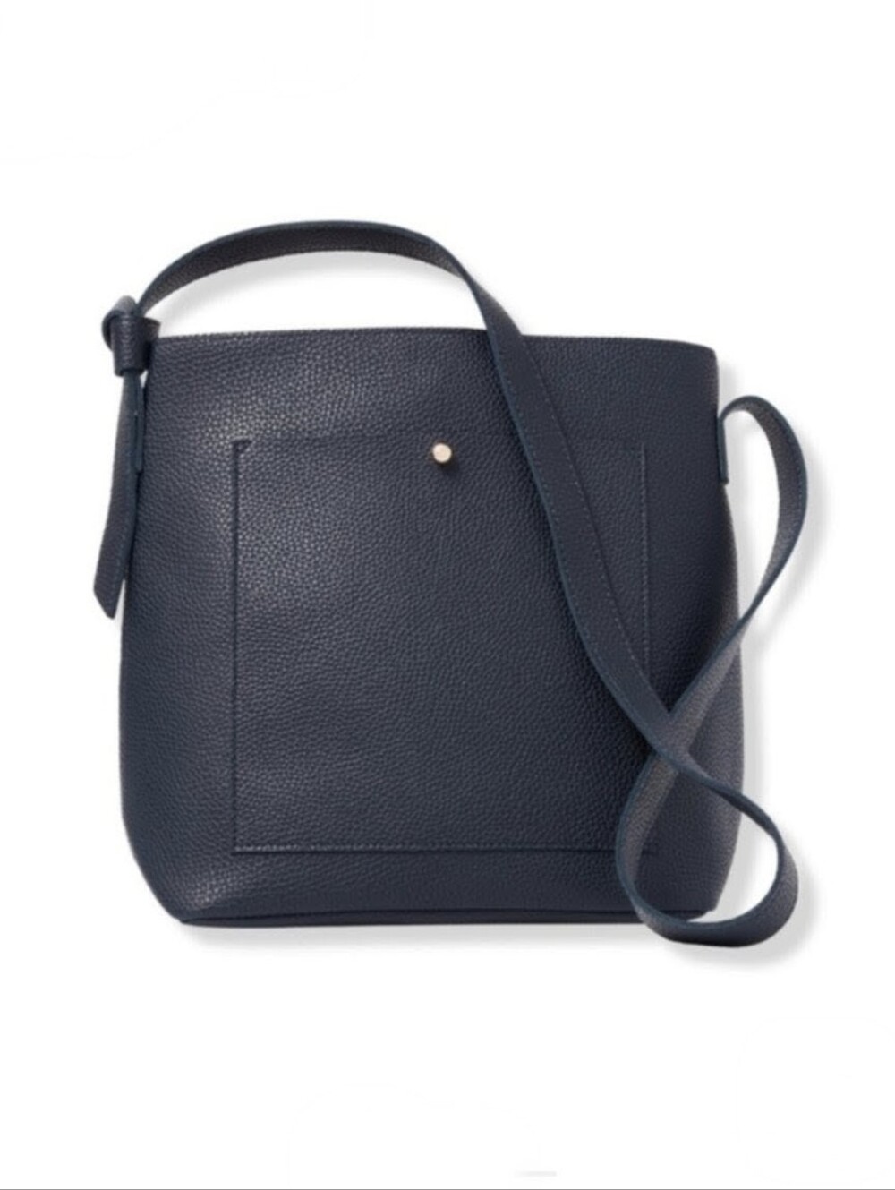 Ulta Beauty Faux Leather Navy Crossbody Bag